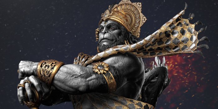 1920x1080 Download Hanuman Render Close-up 4k Hd 3d Wallpaper | Wallpapers.com