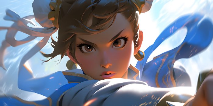 1536x864 Street Fighter Chun-Li Aesthetic Desktop Wallpaper Laptop in 4K