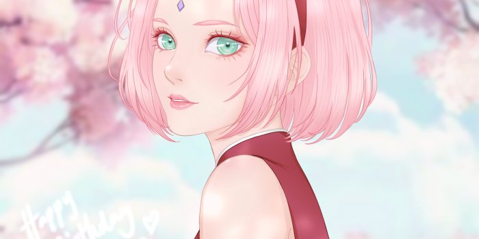 1920x1920 ArtStation - HBD Sakura Haruno