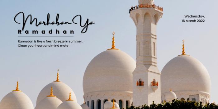 1600x900 Free and customizable mosque templates