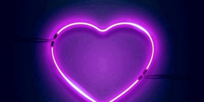 720x1280 Neon purple heart Wallpapers Download | MobCup
