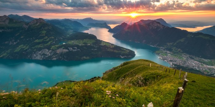 2048x1365 Swiss Mountain and Lake