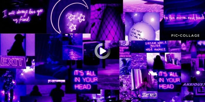1288x2289 Purple Neon Aesthetic Wallpapers