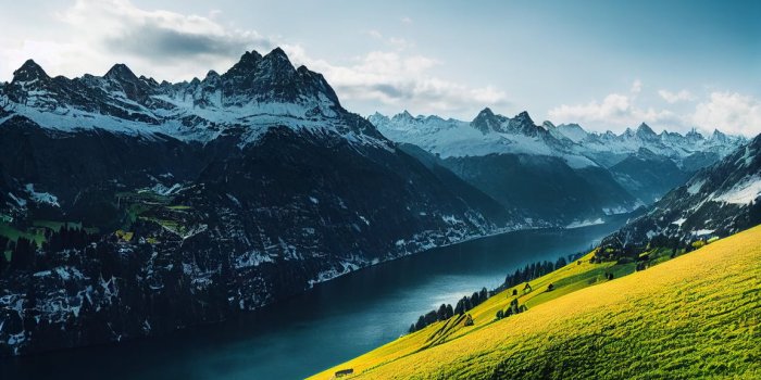1152x768 prompthunt: the most beautiful landscape, photorealistic, real world, very  detailed wallpaper of the swiss mountains, zurich, 8k hyperrealistic,