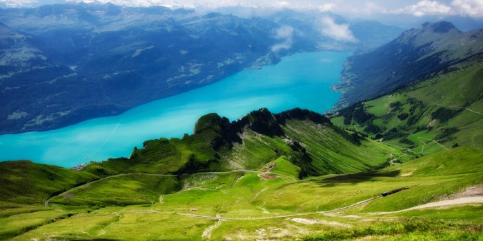 2560x1440 Wallpaper Switzerland, 5k, 4k wallpaper, Alps, mountains, meadows, lake,  Nature #5650