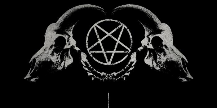 1920x1080 Satan, skull, pentagram, demon, satanic, inverted pentagram, goats,  inverted cross, black background, simple background | 1920x1080 Wallpaper -  wallhaven.cc