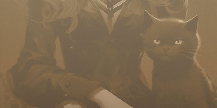 1183x2560 Beautiful Girl and Black Cat Anime Wallpapers - Wallpapers Clan