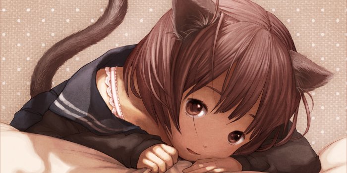 2400x1350 Mobile wallpaper: Anime, Original, Cat Girl, 914124 download the picture  for free.