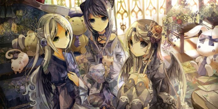 1245x700 Anime cat girl living room wallpaper | 2560x1440 | 776143 | WallpaperUP