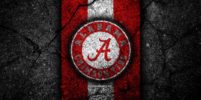 1920x1200 Download Cracked Alabama Football Logo Wallpaper | Wallpapers.com