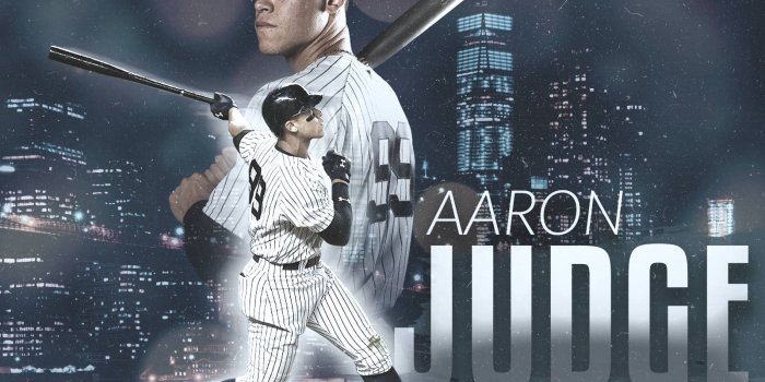 1600x1200 Download Aaron Judge New York Buildings Wallpaper | Wallpapers.com