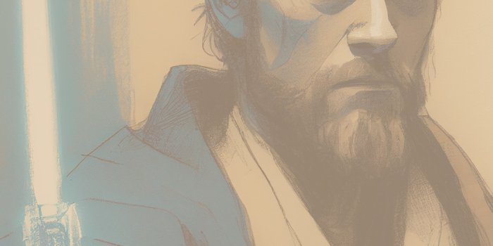1183x2560 Star Wars Obi-Wan Kenobi Sketch Wallpaper - Obi Wan Wallpaper