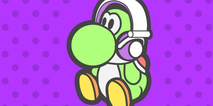 1823x1065 Download Yoshi Headset Wallpaper | Wallpapers.com