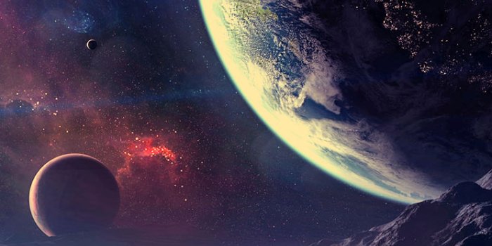 744x1392 The iPhone Wallpapers » Surreal Environment Digital Art Space