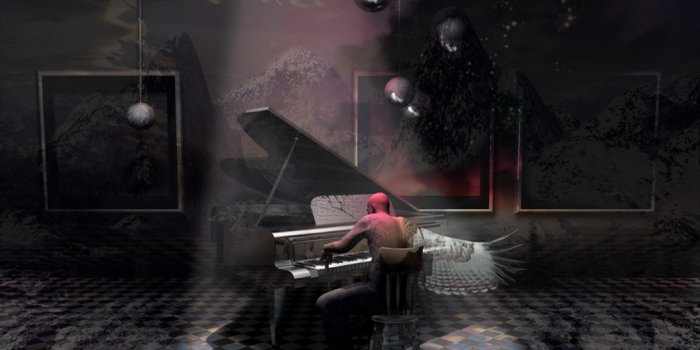 1024x768 Surreal fantasy art 3D wallpapers: Escape Before Dawn wallpaper