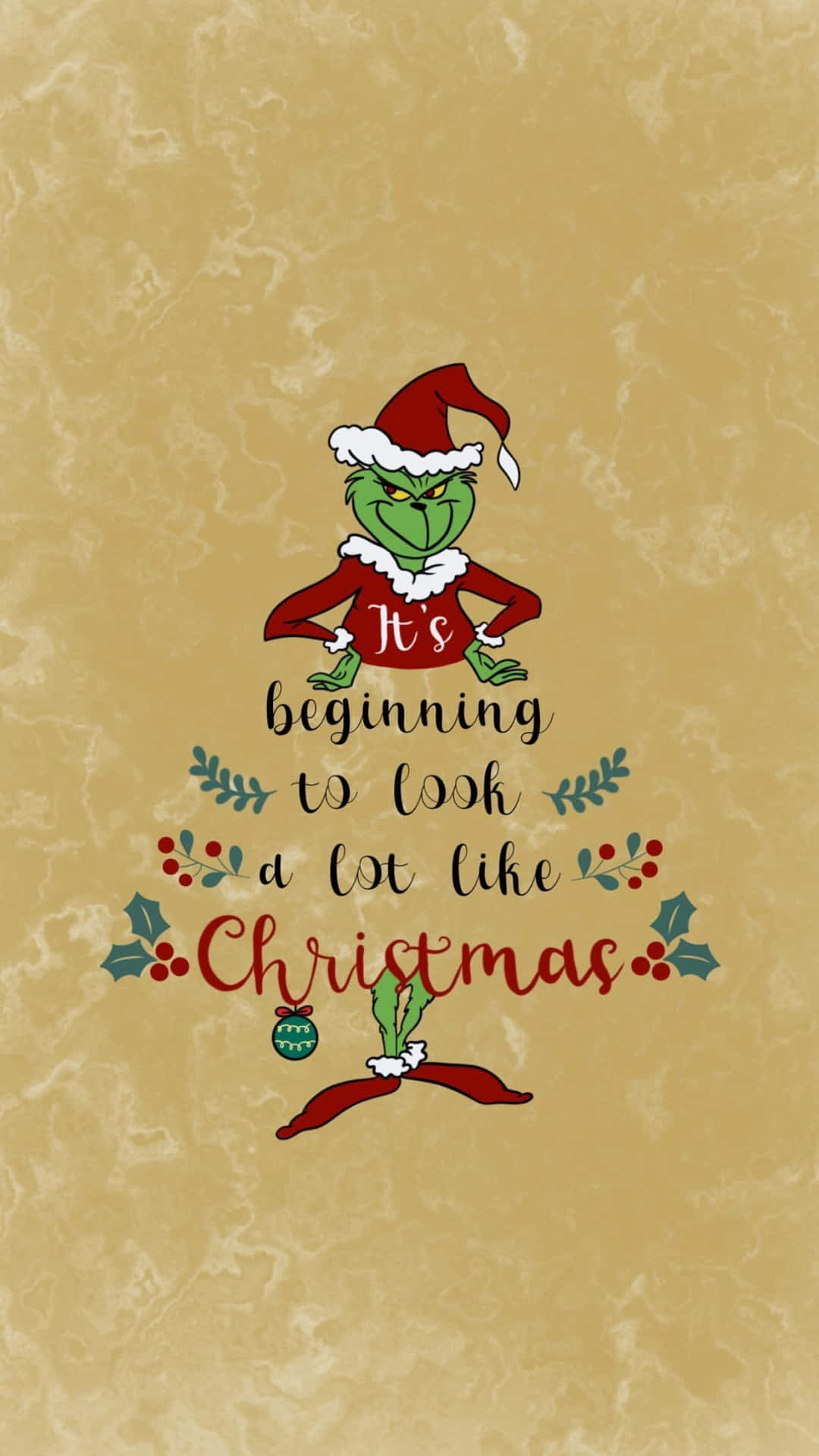 1080x1920 Download ❤️ Celebrate the Holidays with the Cutest Grinch Wallpaper |  Wallpapers.com