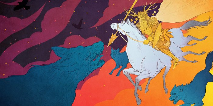 1920x1080 Battle of the Gods Ragnarok Odin Fenrir wallpaper | 1920x1080 | 69466 |  WallpaperUP