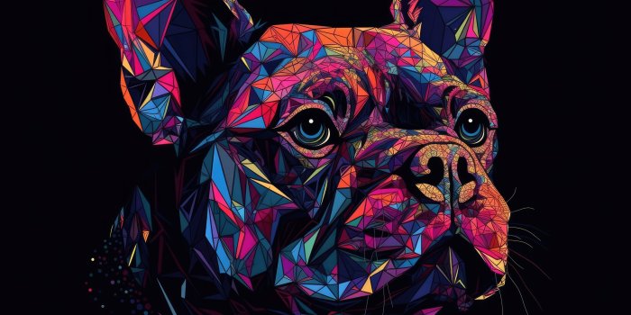 4368x2448 French bulldog AI art HD wallpaper 4k background