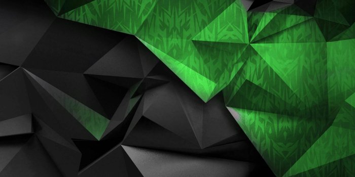 1920x1080 Download Green And Black Shaped Abstract Wallpaper | Wallpapers.com