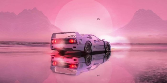 1500x844 Aesthetic F-40 Forza Horizon Live Wallpaper - WallpaperWaifu