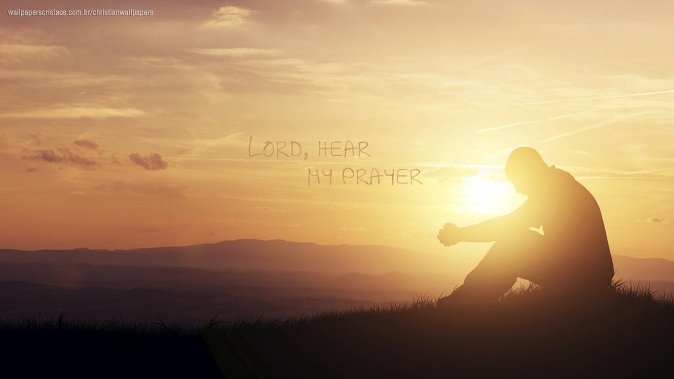 1366x768 Lord, hear! | Christian Wallpapers