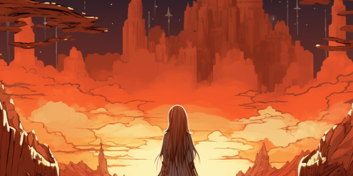 816x1456 Manga Sands Retro Anime Desert - Desert Landscapes Manga Wallpapers: Rare  Anime Artwork Collections (@wallpapers) | Hero