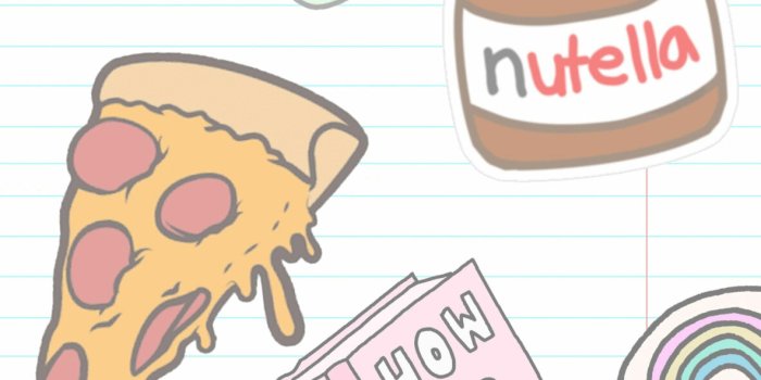 1183x2560 School Notebook & Stickers Wallpapers - Sticker Bomb Wallpaper