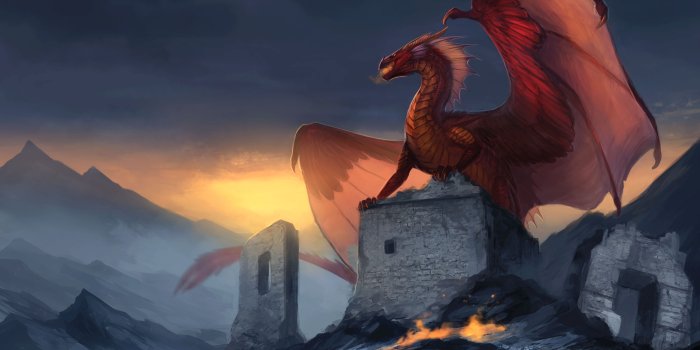 3732x2480 Red Dragon Fantasy Wallpaper,HD Artist Wallpapers,4k Wallpapers,Images, Backgrounds,Photos and Pictures