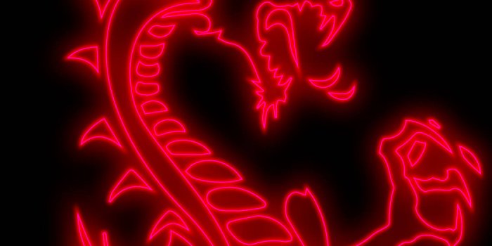 1080x1920 Download Japanese Glowing Red Dragon Wallpaper | Wallpapers.com