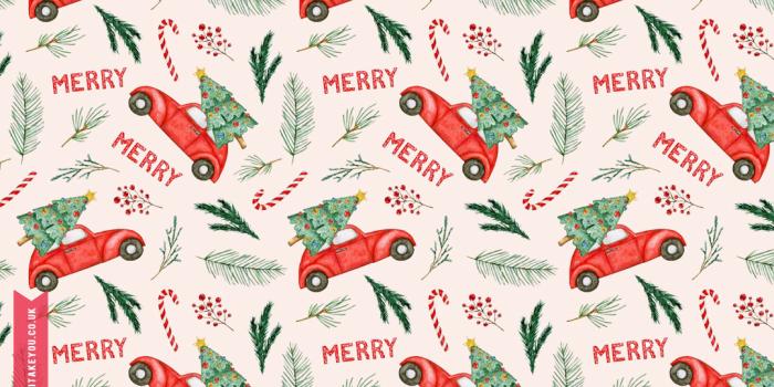 1080x750 Yuletide Enchantment Festive Christmas Wallpapers For Every Device : Red  Car with Christmas Tree on Top I Take You | Wedding Readings | Wedding  Ideas | Wedding Dresses | Wedding Theme