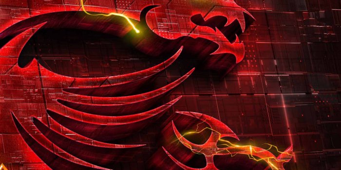 1536x2048 MSI Gaming Wallpaper 4K, Dragon, Fire, Red background