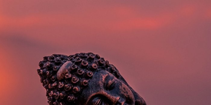 1284x2778 Lord Buddha Wallpaper 4K, Statue, Sunset, Cute figure