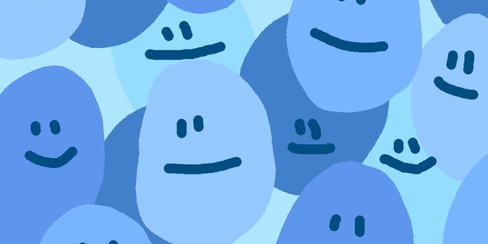 887x1920 Download Preppy Smiley Face Blue Oblongs Wallpaper | Wallpapers.com