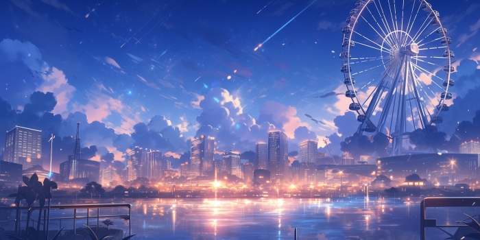 2912x1632 310+ Anime City HD Wallpapers and Backgrounds