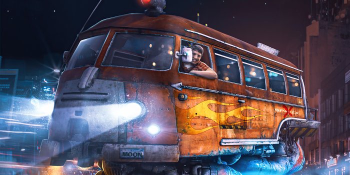 3840x2160 Space Bus Scifi World 4k Wallpaper,HD Artist Wallpapers,4k Wallpapers ,Images,Backgrounds,Photos and Pictures