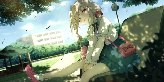 1920x1080 Loli Anime Girl In The Park Live Wallpaper - MoeWalls