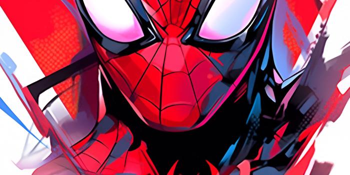1463x3171 Spider-Man Abstract Red & White Wallpapers - Marvel Wallpapers