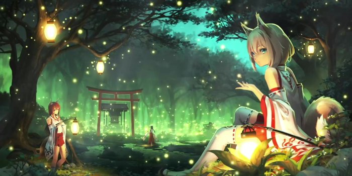 1920x1080 Kitsune No Miko Live Wallpaper - WallpaperWaifu