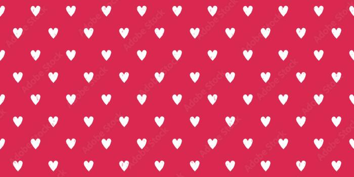 1000x1000 Cute seamless vector background with white hand cut love hearts on red.  Light grunge overlay on a separate layer. For Valentines Day, greeting  cards, wrapping paper, wallpapers. Stock Vector | Adobe Stock