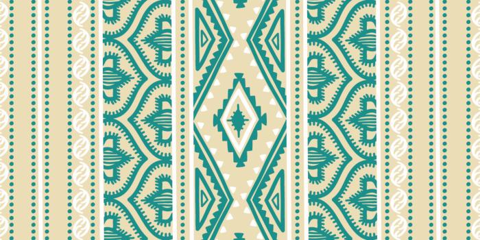 3200x3200 Sage and Saguaro Aztec Pattern Wallpaper - Murals Your Way