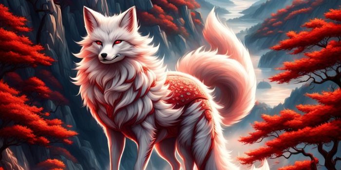 1024x1024 The nine tailed fox - AI Generated Artwork - NightCafe Creator