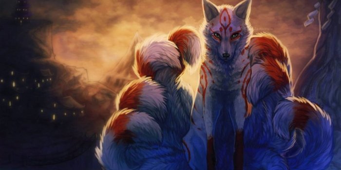 1366x768 Download The Forest Nine Tailed Fox Wallpaper | Wallpapers.com