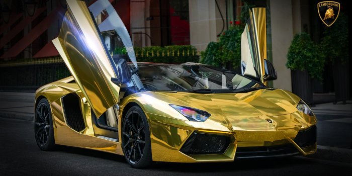 1920x1080 Golden Lambo Wallpapers