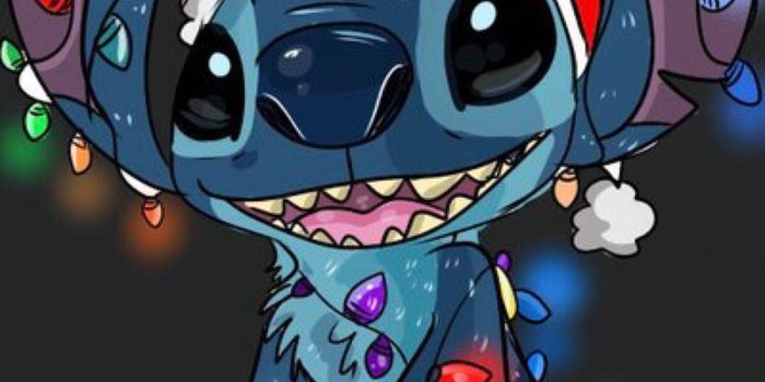 1200x1719 Download Disney Christmas iPhone Stitch Digital Art Wallpaper | Wallpapers .com