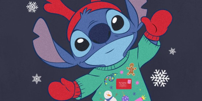 2000x2000 Women's Lilo & Stitch Christmas Outfit Stitch Graphic Tee Navy Blue Large -  Walmart.com