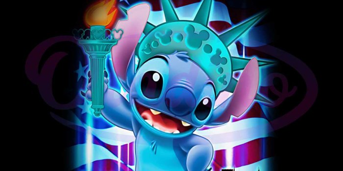 1200x1200 Disney Stitch 4th Of July Independence Day PNG Silhouette File