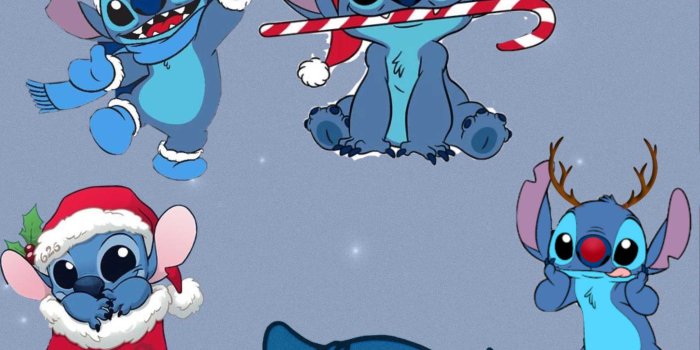 1946x3464 Stitch Christmas Wallpaper - EniWp