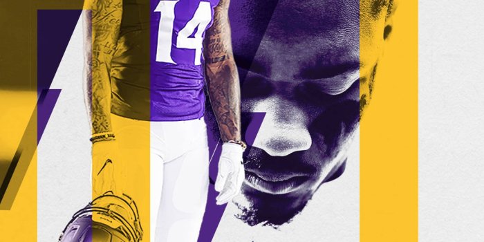 1080x1920 Download Minnesota Vikings Stefon Diggs Mobile Wallpaper | Wallpapers.com
