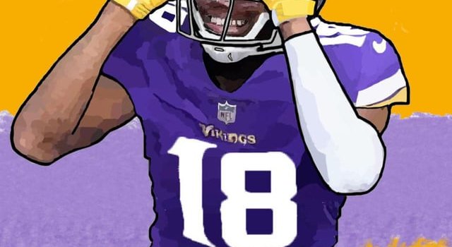 640x1385 I turned my Justin Jefferson digital drawing into a wallpaper if anyone  wants to use it : r/minnesotavikings