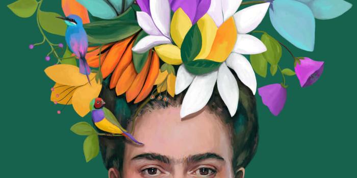 1040x1300 Download Artistic Interpretation of Mexican Icon, Frida Kahlo Wallpaper |  Wallpapers.com